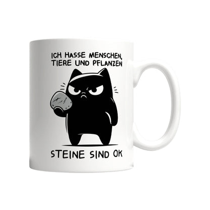 Ich hasse Menschen, Tiere und Pflanzen - Steine sind OK Oh No Cat