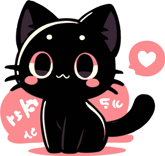 Süße Chibi Anime Katze