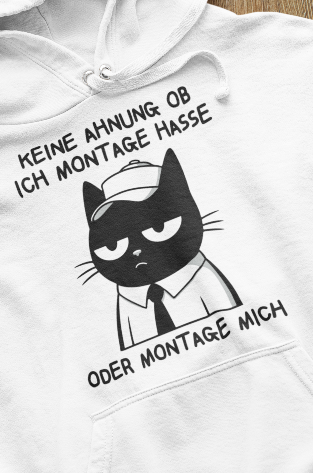 Keine Ahnung, ob ich Montage hasse oder Montage mich Oh No Cat