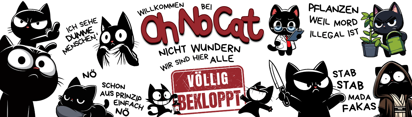 Oh No Cat bekloppter Teasher Header 1400x400 px