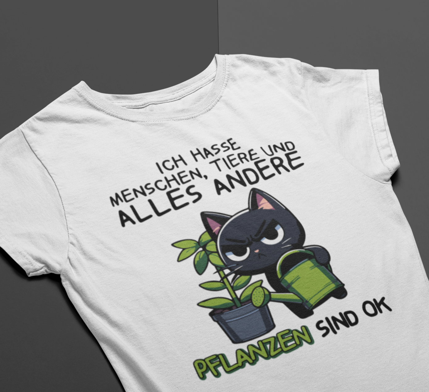 Ich hasse Menschen, Pflanzen sind OK - Premium Organic T-Shirt für Frauen