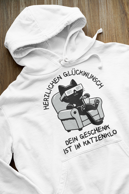 Dein Geschenk ist im Katzenklo - Premium Hoodie