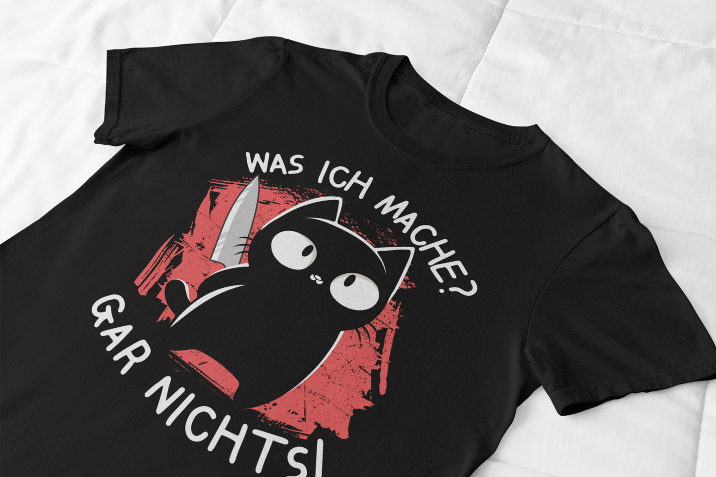 Was ich mache? Gar nichts! - Premium Organic T-Shirt Dunkel