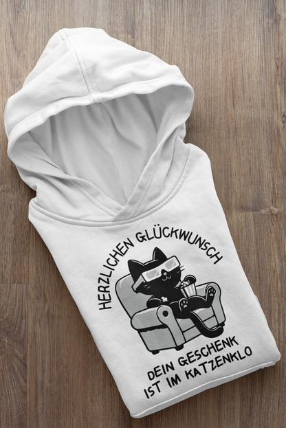 Dein Geschenk ist im Katzenklo - Oversized Hoodie