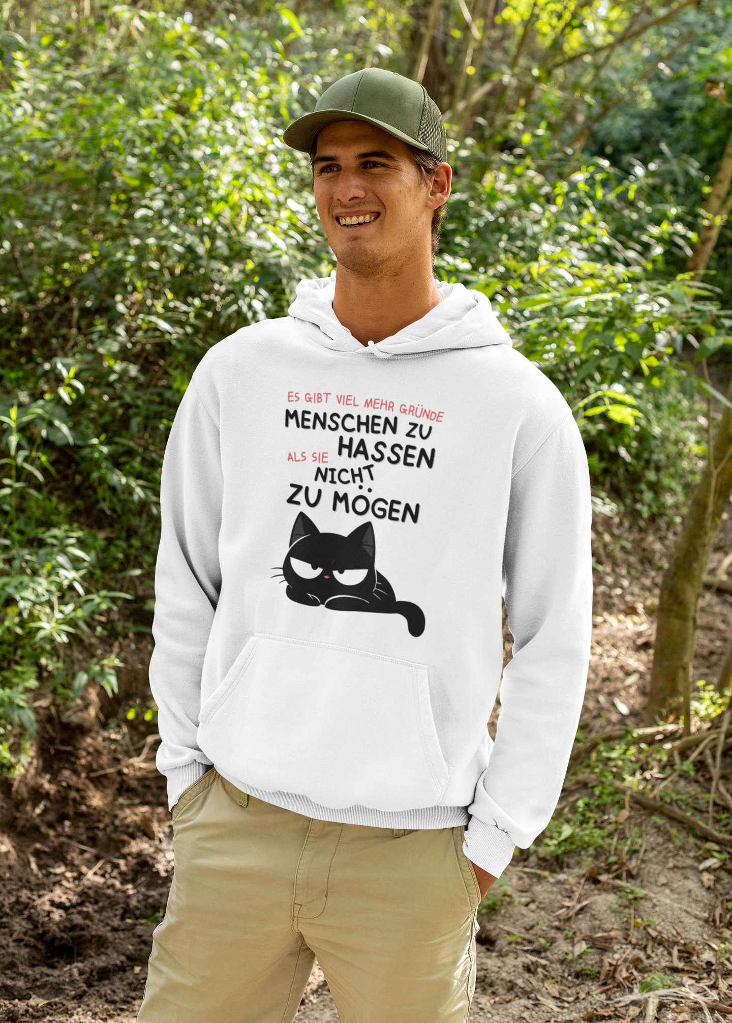 Viele Gründe Menschen zu hassen - Premium Hoodie