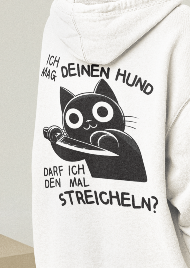 Ich mag deinen Hund - Oversized Hoodie mit Backprint