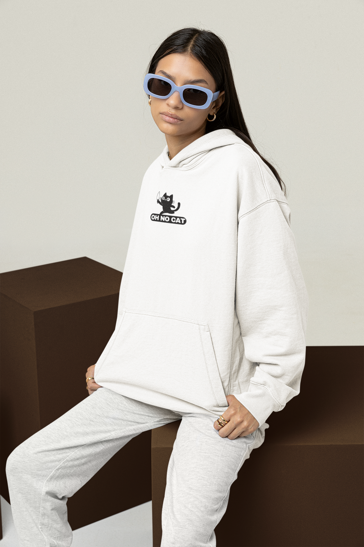 El Cato - Oversized Hoodie mit Backprint