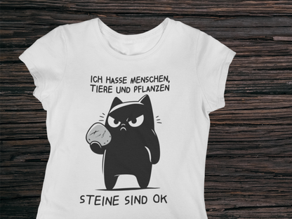 Ich hasse Menschen - Premium Organic T-Shirt für Frauen