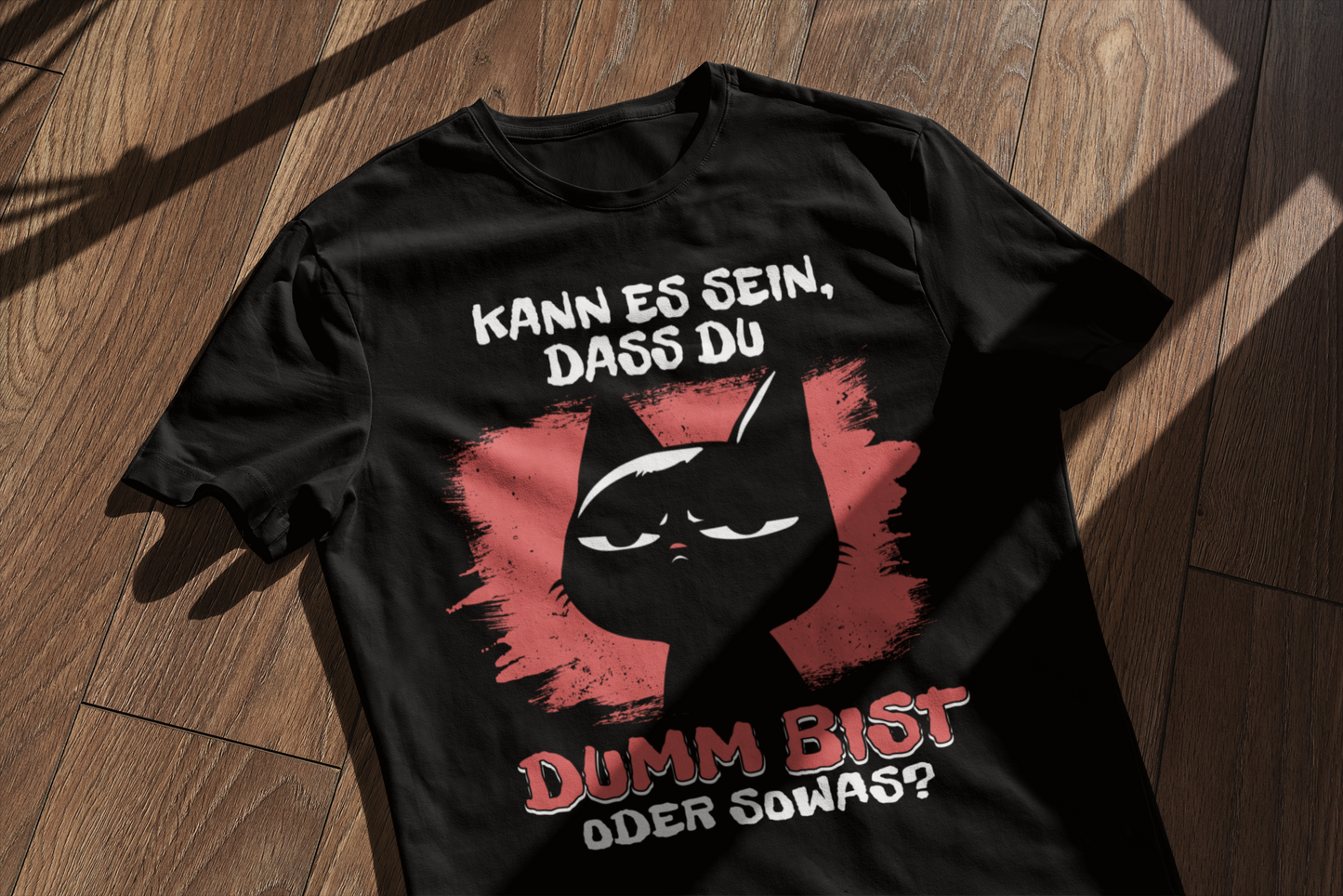 Kann es sein, dass du dumm bist oder sowas? - Premium Organic Shirt Dunkel