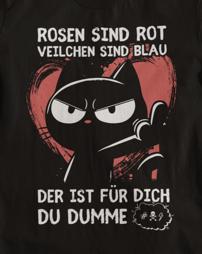 Rosen sind rot, Veilchen sind blau - Premium Organic T-Shirt Dunkel