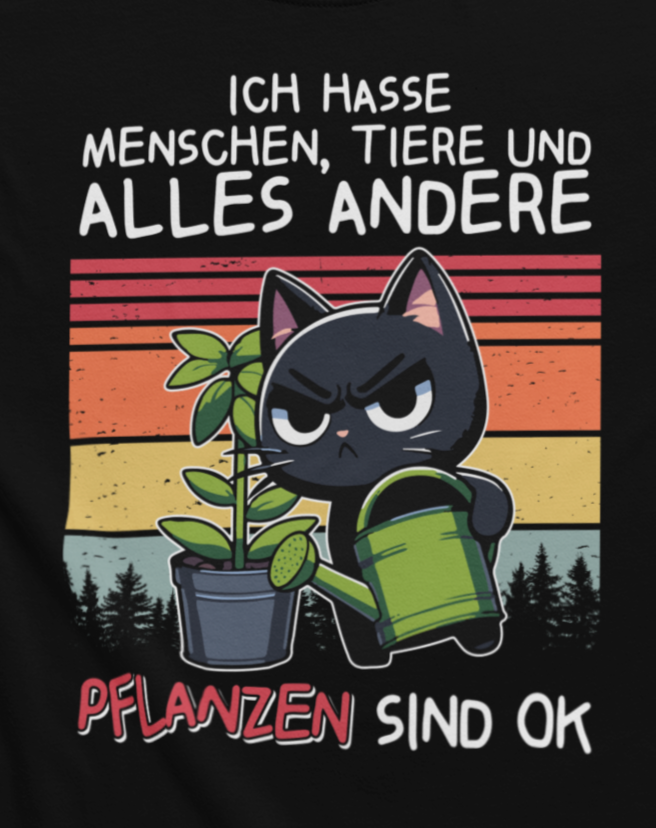 Ich hasse Menschen, Pflanzen sind OK - Premium Organic T-Shirt für Frauen